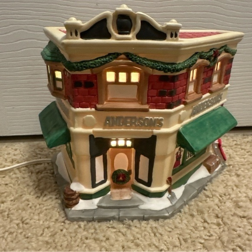 Charming Holiday Village House with Lights